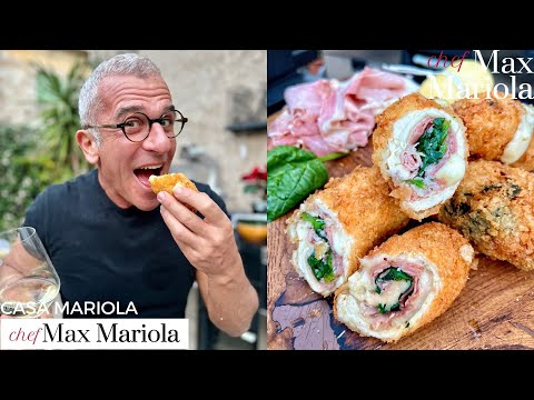 INVOLTINI di POLLO con PROSCIUTTO e FORMAGGIO (impanati e FRITTI!) - Ricetta Chef Max Mariola