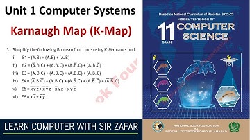3-Variable K-Map: Step-by-Step Boolean Function Simplification | First Year Computer Science | FBISE