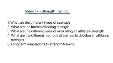 OCE A Level PE - Strength Training