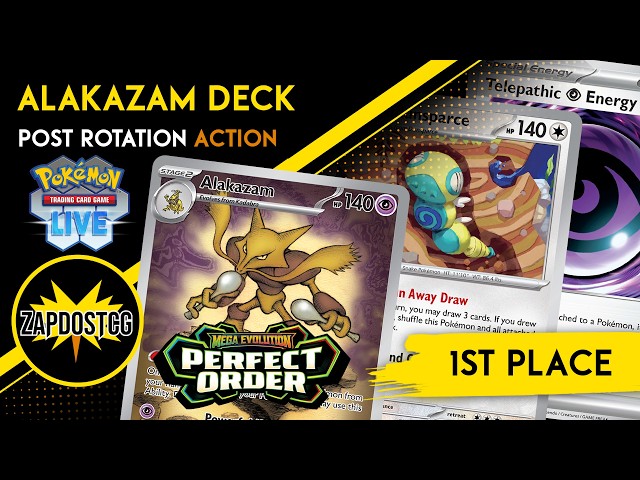 1st Place Alakazam Deck Post Rotation Is Almost Unbeatable (Pokemon TCG) - YouTube 1st Place Alakazam Deck Post Rotation Is Almost Unbeatable (Pokemon TCG) - YouTube