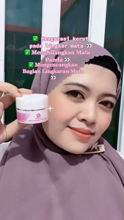 Cara menghilangkan mata panda dengan Anti Aging Eye Gel by DRW SKINCARE