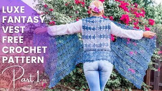 Crochet Cardi Wrap Vest Free Crochet Pattern Easy 4 beginners Read Charts & Crochet Stitch Pattern
