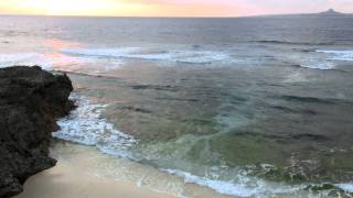 沖縄の海 波の音 20150116 2