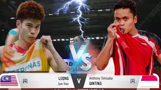 Match 2024 Leong Jun Hao (MAS) vs Anthony Sinisuka Ginting (INA) [3]