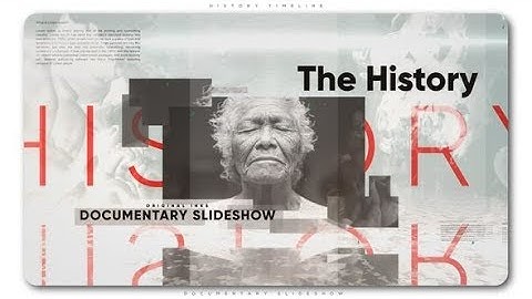History Timeline Documentary Slideshow (Documentary AE Template & Music)