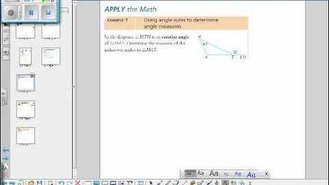 2.3 Angle Properties in Triangles