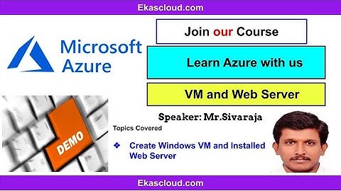 #Azure Cloud Create Windows VM and Install Web Server | Ekascloud | English