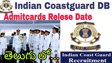 Coastguard DB Admitcards Release date in telugu 2020 ||Coastguard DB syllabus in telugu||Coastguard