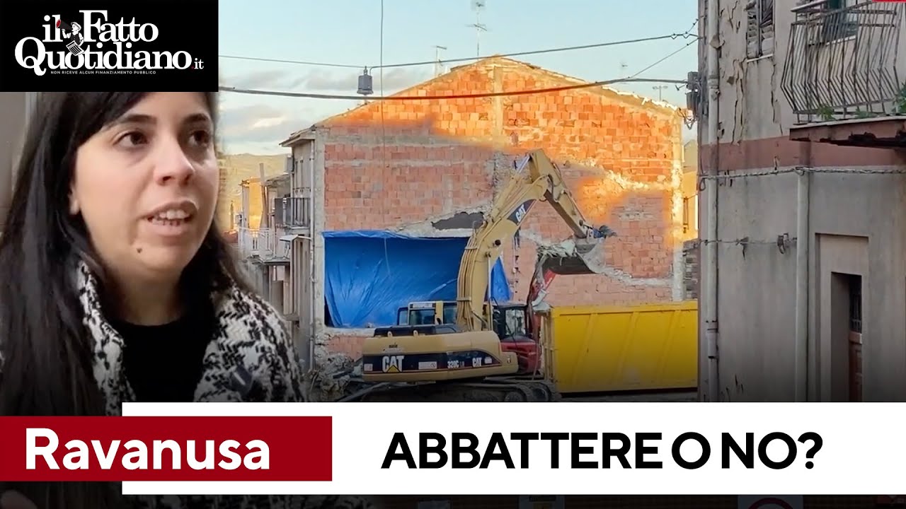 Ravanusa, il Comune vuole abbattere 48 case. Le famiglie dicono no: 