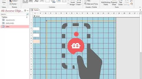 การสร้างฟอร์ม ฐานข้อมูล Access