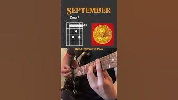 Thumbnail of September - Earth, Wind & Fire | Guitar Chords | #shorts
