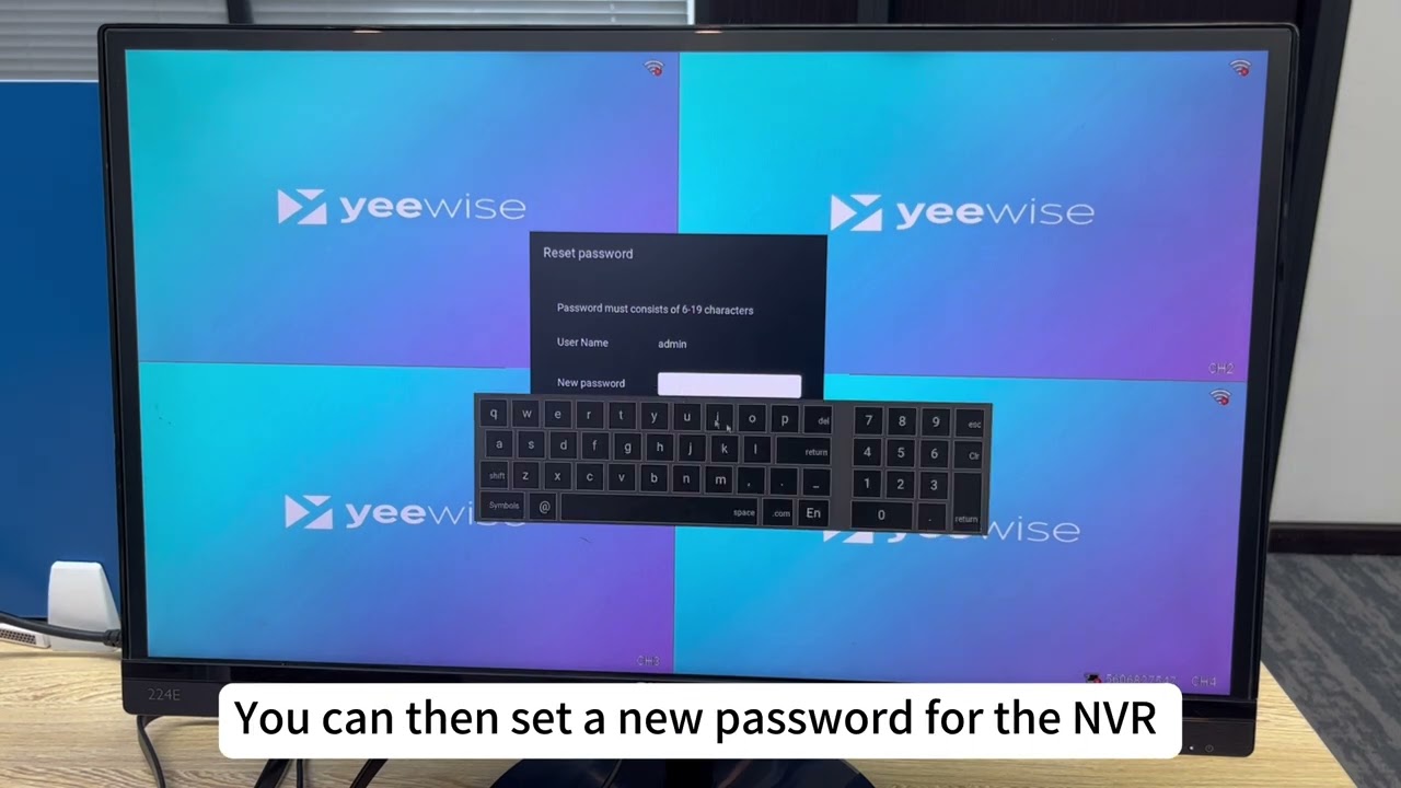 How to reset NVR password