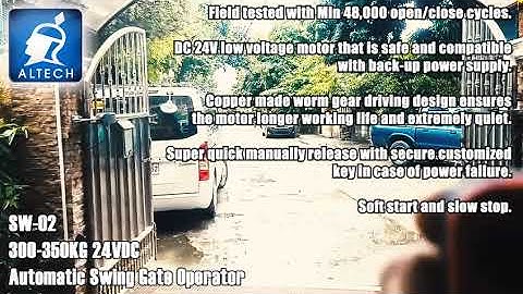 300mm Run Travel Swing Gate Opener ALTECH SW-02