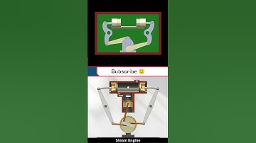 🔩 Double-Piston Single Cylinder Steam Engine ⚙️ #animation #2strokeengine #automobile #engine
