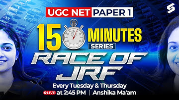 UGC NET Paper 1 | UGC NET Paper 1 Preparation | Race to JRF | UGC NET Dec 2025 | Anshika Mam