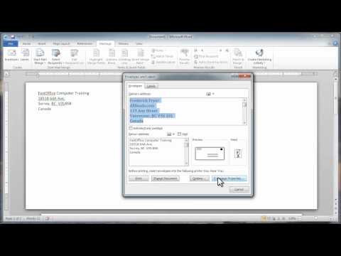 Video 1 - Envelopes in MS Word 2010.mp4