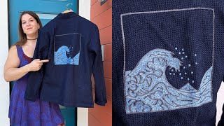 Great Wave Chainstitch Embroidery by Epaulet Brand 111 views 6 months ago 1 minute, 38 seconds