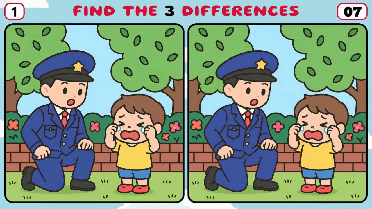 Find The 3 Differences 🔎  Boost Your Brain