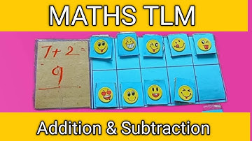 Maths TLM|addition & subtraction working model|maths tlm for primary class @sushantsahanasworld4340