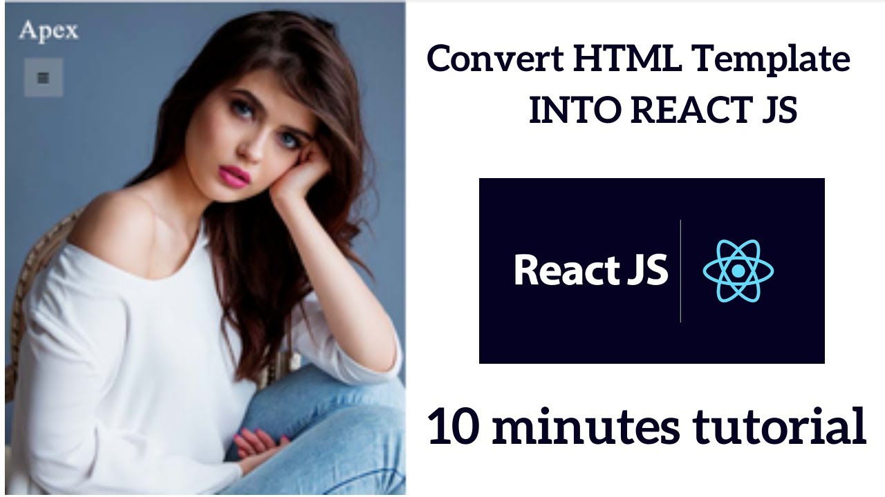 How To Convert Html Template To Reactjs | Reactjs Tutorial