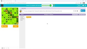 L25-9 |Code.org | Express-2021 | Lesson 25: Variables with the Bee | level 9