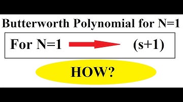 Butterworth Polynomials for N=1