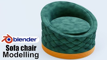 Sofa chair Modelling in blender - Blender 3.6