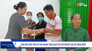 Ban Dân vận tỉnh An Giang tặng quà cho hộ nghèo các xã vùng biên | Đài Truyền hình An Giang