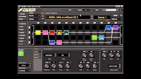 Axe Fx II - U2 "With or without you" sequencer test