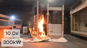 ACP-PE - Horizontal fire spread testing (Test 2)