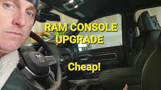 RAM Center Console Must have upgrade..Cheap..Easy...2019 to 2024 RAM 1500 to 3500!