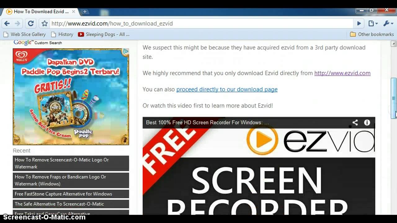 How To Download - Ezvid - Best Screen Recorder - YouTube