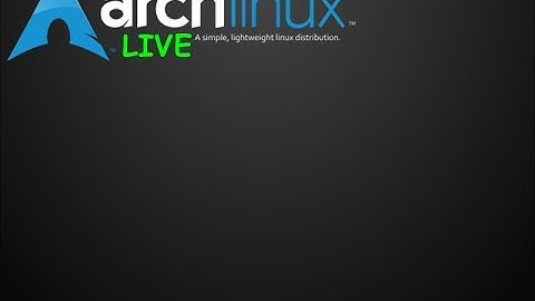Build your own Arch Linux Live - XFCE and sddm in 10 minutes with only 1 script.