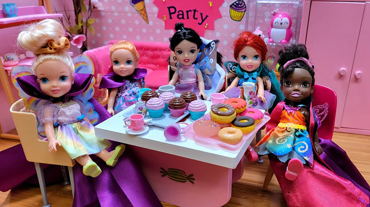 Fairy Tea Party ! Elsa and Anna toddlers - donuts ...