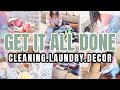 QUICK GET IT ALL DONE | RELAXING CLEANING AND LAUNDRY MOTIVATION | 2021 LAUNDRY ROUTINE