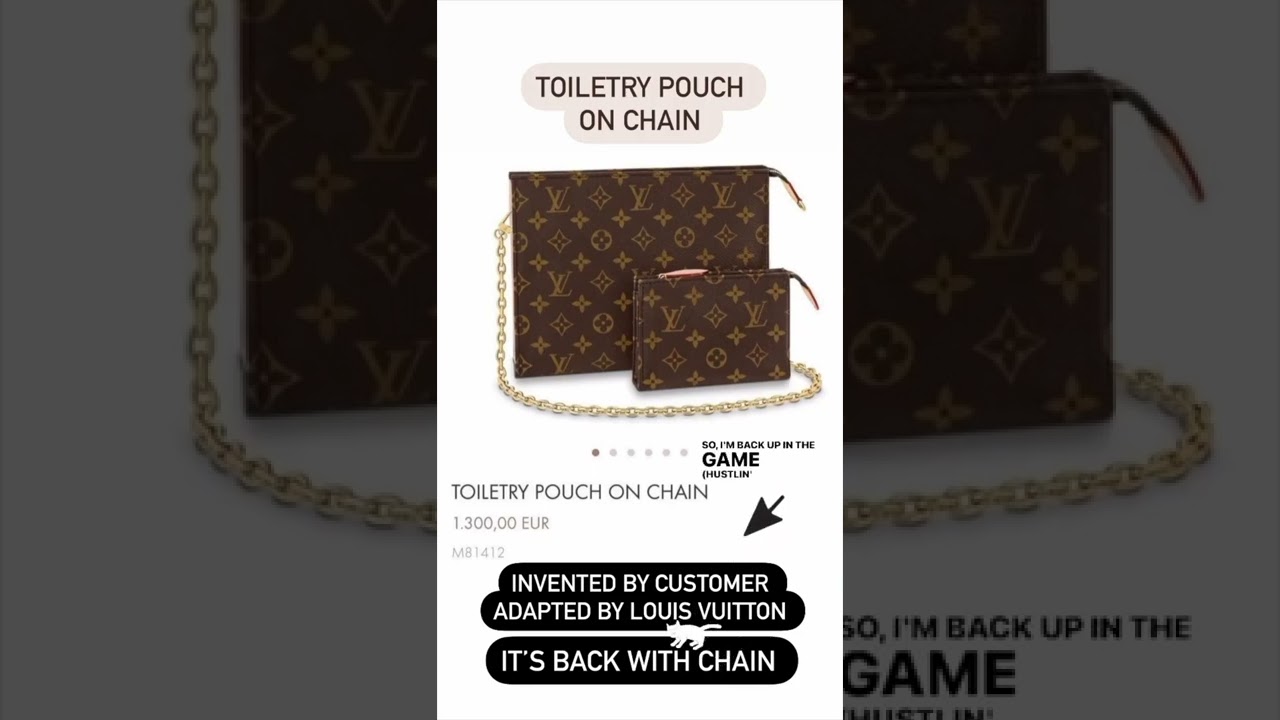 Louis Vuitton Toiletry 26 pouch on Chain | #shorts - YouTube