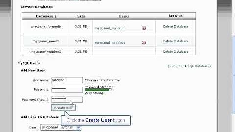 How to Video: Create MySQL Database in your cPanel