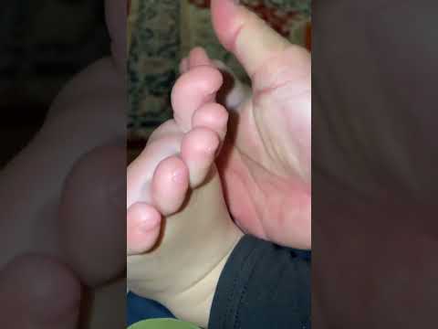 Tickle Baby Feet by dad #shorts