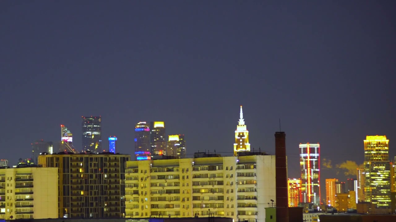 Город в огне — 30 минут без музыки | Москва ночь