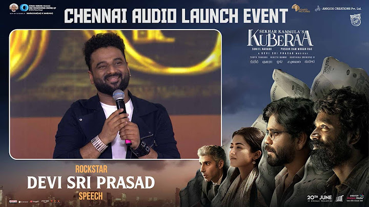 Rockstar Devi Sri Prasad Speech at Kuberaa Audio Launch Event | Dhanush, Nagarjuna, Rashmika