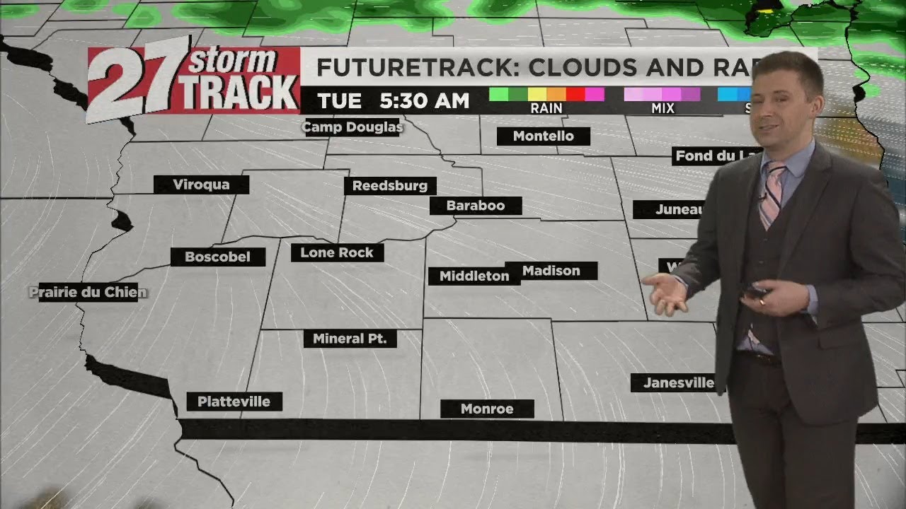 A cloudy and cooler Tuesday - YouTube