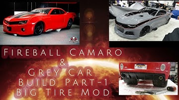 Building a "big tire" Fireball Camaro and Grey Car powerwheels- Part 1