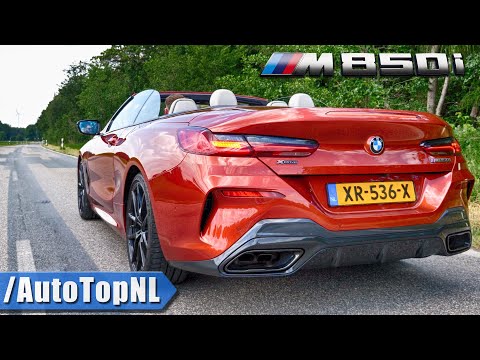 BMW M850i Convertible EXHAUST SOUND Revs & ONBOARD by AutoTopNL