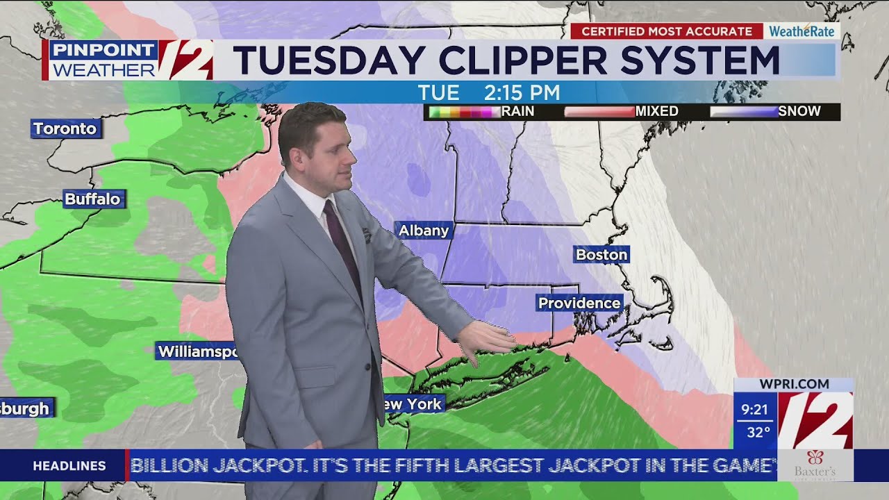 WPRI 12 Weather Forecast 12/20/25: Dry and Chilly This Weekend - YouTube