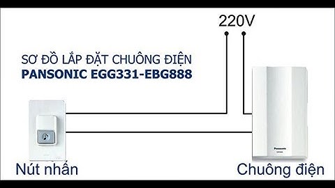 Hướng dẫn lắp Chuông Điện có dây Panasonic EGG331-EBG888