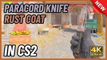 ★ CS2 Paracord Knife Rust Coat | CS2 Knife In-Game Showcase [4K]