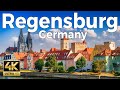 Regensburg germany walking tour 4k ultra60fps  with captions