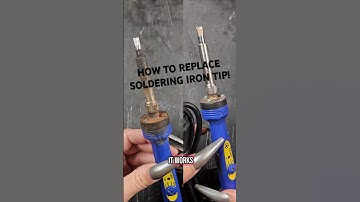 Cleaning & replacing the tip on my soldering iron for stained glass!  #stainedglass #soldering