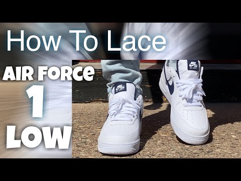 How to Lace Air Force 1 Sneakers: Your Info Guide to Lacing Nike AF1 –  Footwear News