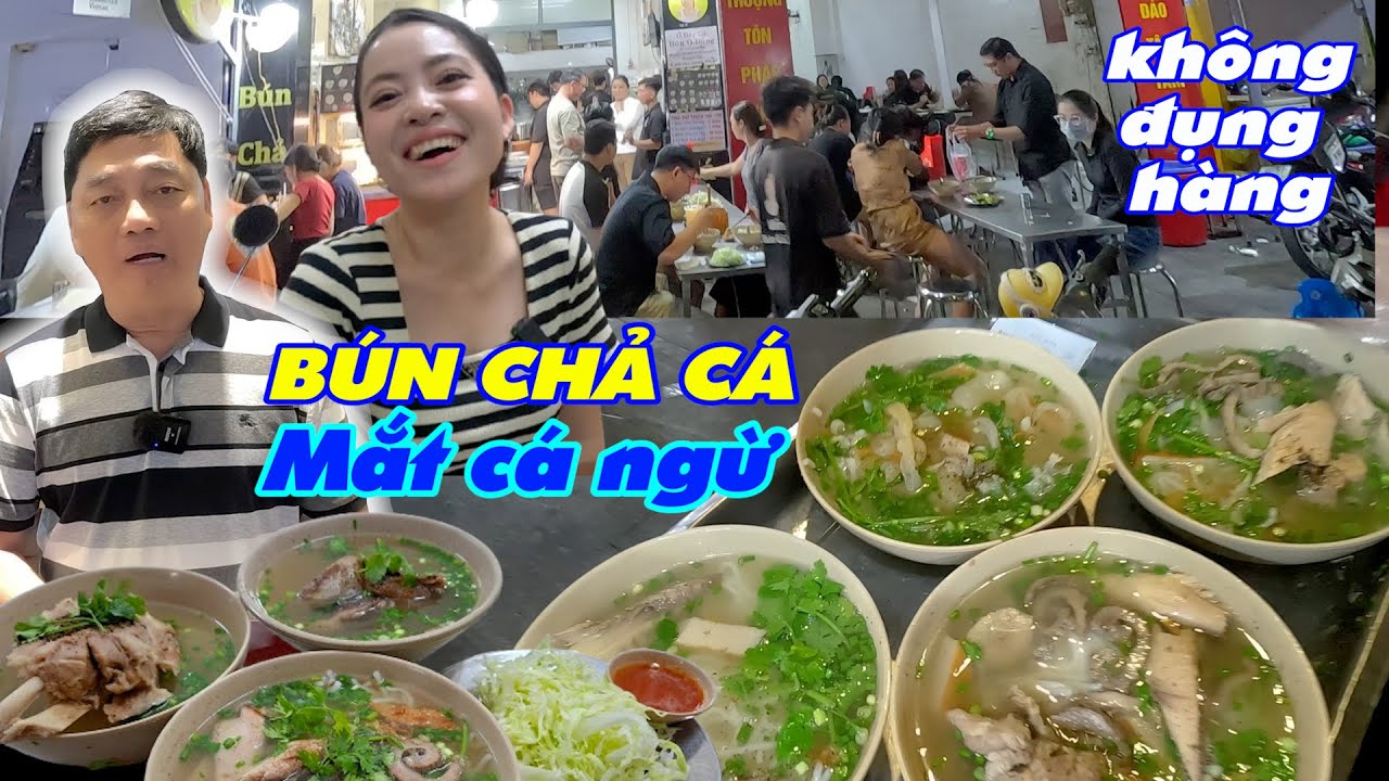 Bún chả cá mắt cá ngừ khổng lồ, Topping đặc biệt không đụng hàng, Cô chủ trẻ rất vui vẻ và hoạt bát